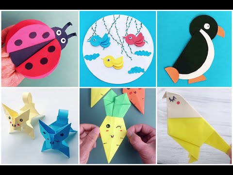 13 Easy Origami Animal Paper Crafts for Kids | Make Colorful And Easy Paper Animals | Step by Step