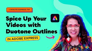 How to Create Duotone Outlines for Video Cutouts in Adobe Express