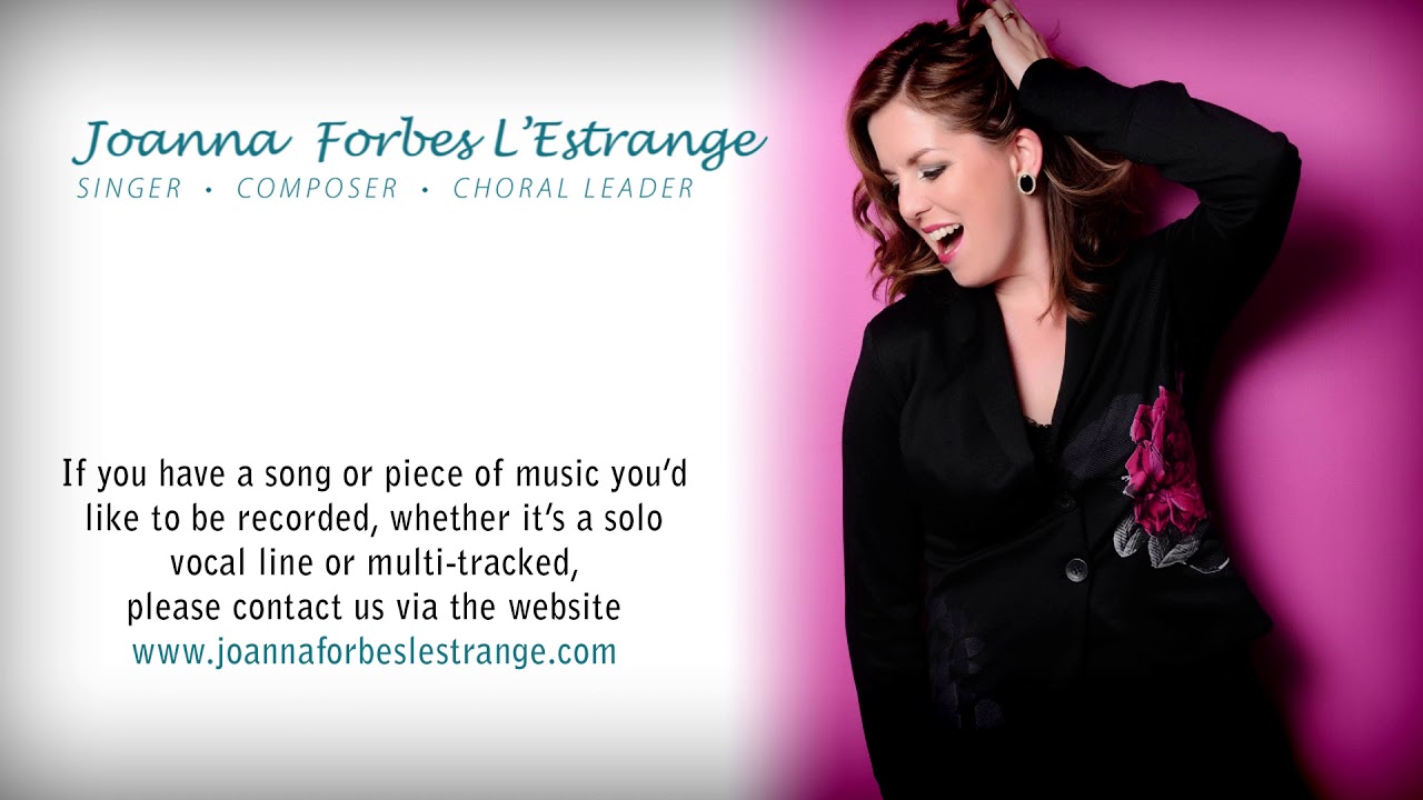 Joanna Forbes L'Estrange Studio Session Singer with home studio YouTube