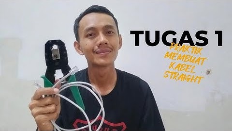 Tugas 1 Jaringan komputer Universitas Terbuka (membuat kabel straight) 100% berhasil!!!