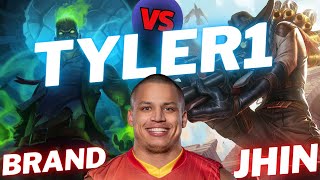 TYLER1 | BRAND VS JHIN | ADC GAMEPLAY | Patch 15.13 / Season 15 | #LeagueofLegends