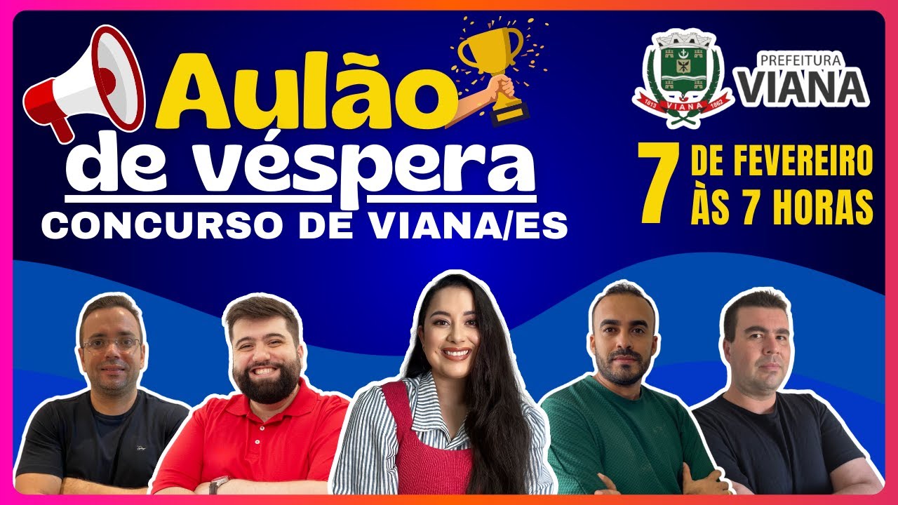 REVISÃO DE VÉSPERA PARA VIANA/ES 2026 - Instituto Consulplan