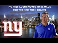 New York Giants | Free Agency Giants Make No Big Moves. The DRAFT Is Where We Must Build!