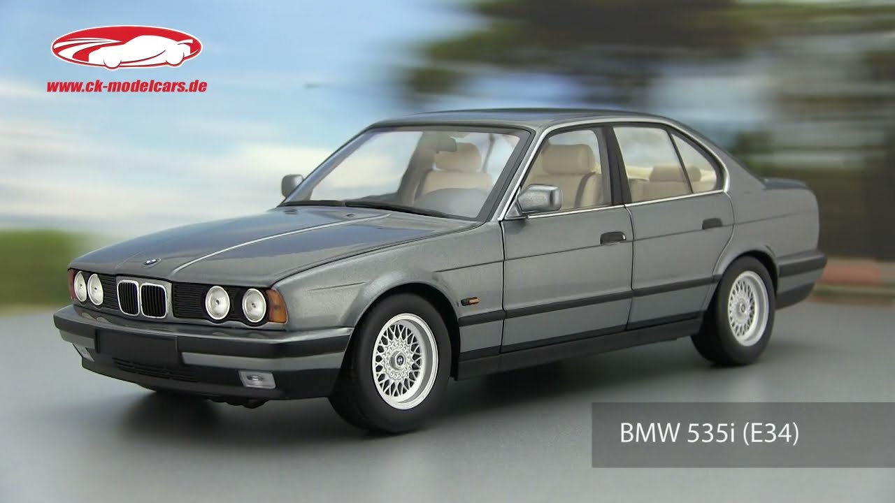Minichamps 1:18 BMW 535i (E34) year 1988 grey metallic 100024008 