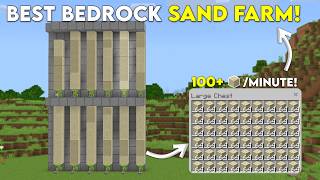 NEW 26.13 SAND FARM in Minecraft Bedrock! (100 Sand Per Minute!)