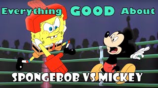 Everything GOOD about Spongebob vs Mickey Mouse Remastered - Cartoon Beatbox Battles