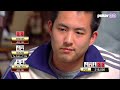 Painful Knockout! Three Way All-In with Aces!