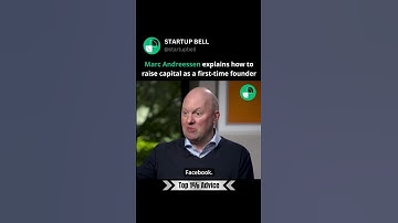 Marc Andreessen on how to raise capital as a first time founder