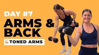 Summer Workout Challenge Day 7: 20-Minute Back & Arms Workout (Max 20)
