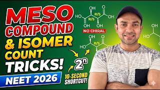 Meso Compound &amp; Isomer Count Tricks/ NEET 2026