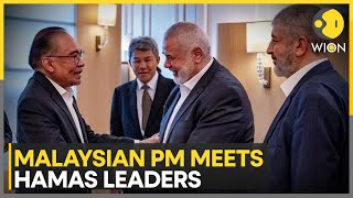 Israel-Hamas War: Malaysia PM Ibrahim meets Hamas leader Haniyeh in Qatar | WION News