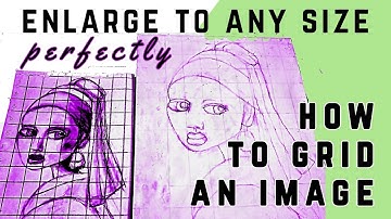How to Grid an Image: Enlarge Drawing or Photo to Large Canvas, BEST METHOD, Aspect Ratio Explained