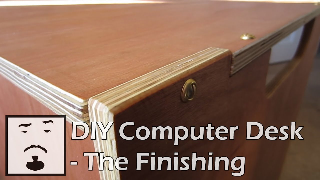 Diy Computer Desk The Finishing Youtube