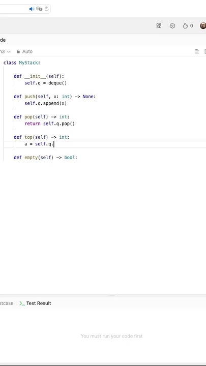 Leetcode #225: Implement Stack using Queues #leetcode #leetcodepython # ...