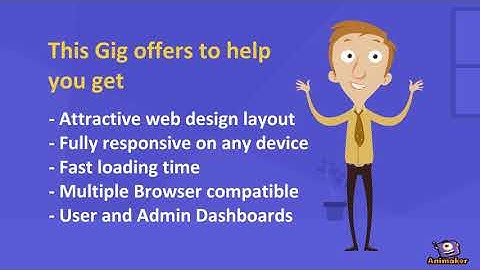 Fiverr Web design gig video