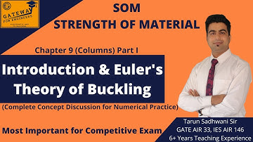 Columns: Introduction & Euler’s Theory of Buckling |SOM|CE|ME|GATE-2022|ESE-2021|State PSC|SSC|AE|JE