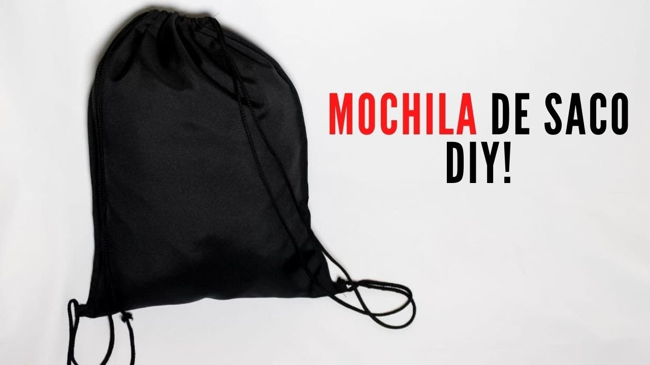 COMO FAZER MOCHILA SACO SIMPLES - DIY (PASSO A PASSO)!!