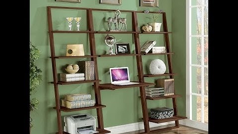 Inspiring Leaning Ladder Shelf Ideas To Make Over Your Living Room Decoration