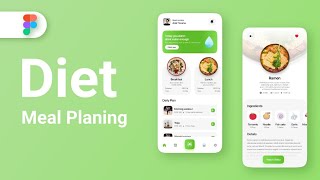 Diet Meal Planning App UI Design in Figma | SpeedArt Tutorial screenshot 5