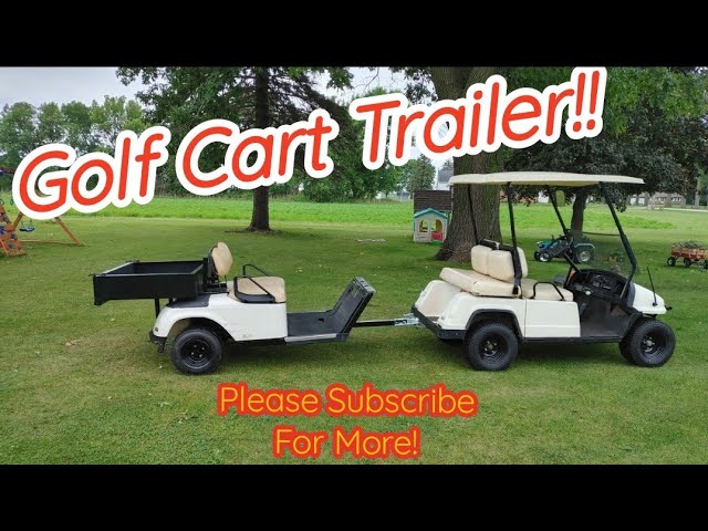 Golf Cart Made Into a Trailer Project to Pull Behind ATV or