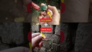 Sutli Bomb + Metal Wire = ? #shorts