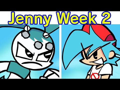 Friday Night Funkin&rsquo; VS Jenny FULL WEEK 1-2 + Cutscenes (FNF Mod) (My Life As A Teenage Robot/XJ-9)