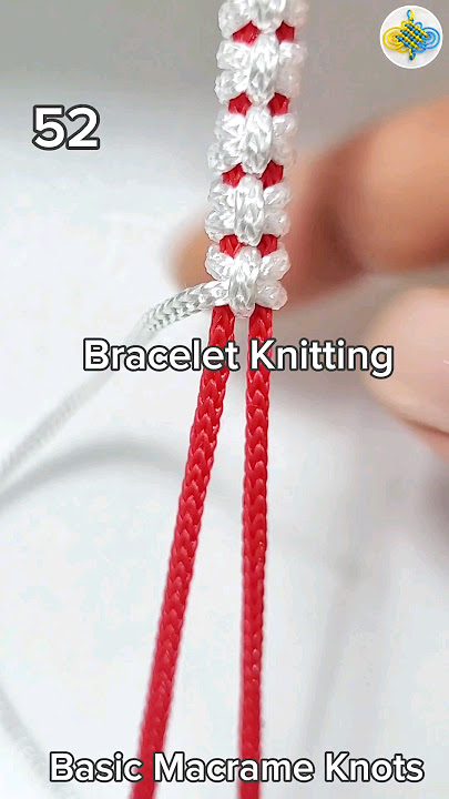 #52 Bracelet Knitting Tutorial, Macrame #shorts #macrametutorial #tricks #craftideas