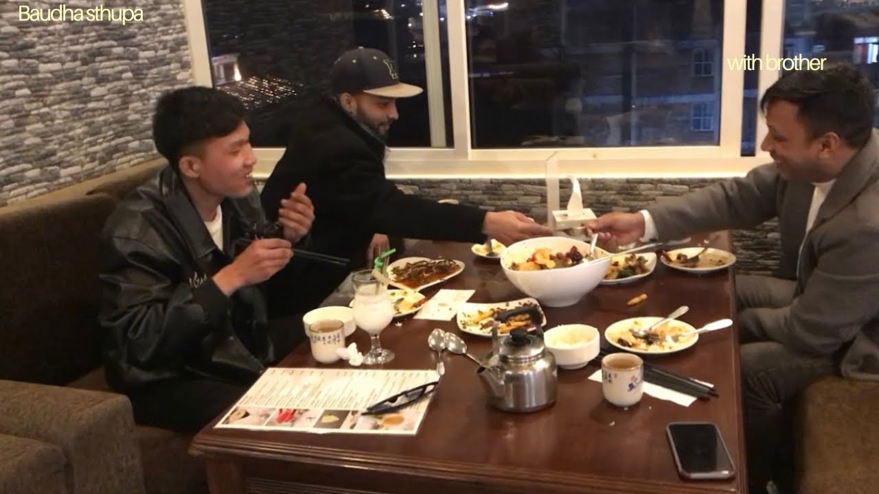 Baudha Chinese food diner 🍷🥗