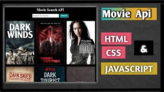 Movie API Using Javascript | Simple Javascript Project | #javascript #htmltutorial #css #frontend screenshot 4