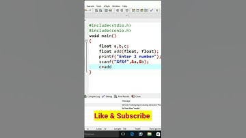Program to return Sum of Float Number using Function #shorts #youtubeshorts #shortvideo