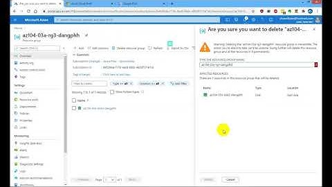 #azure Deleted the resource group is locked