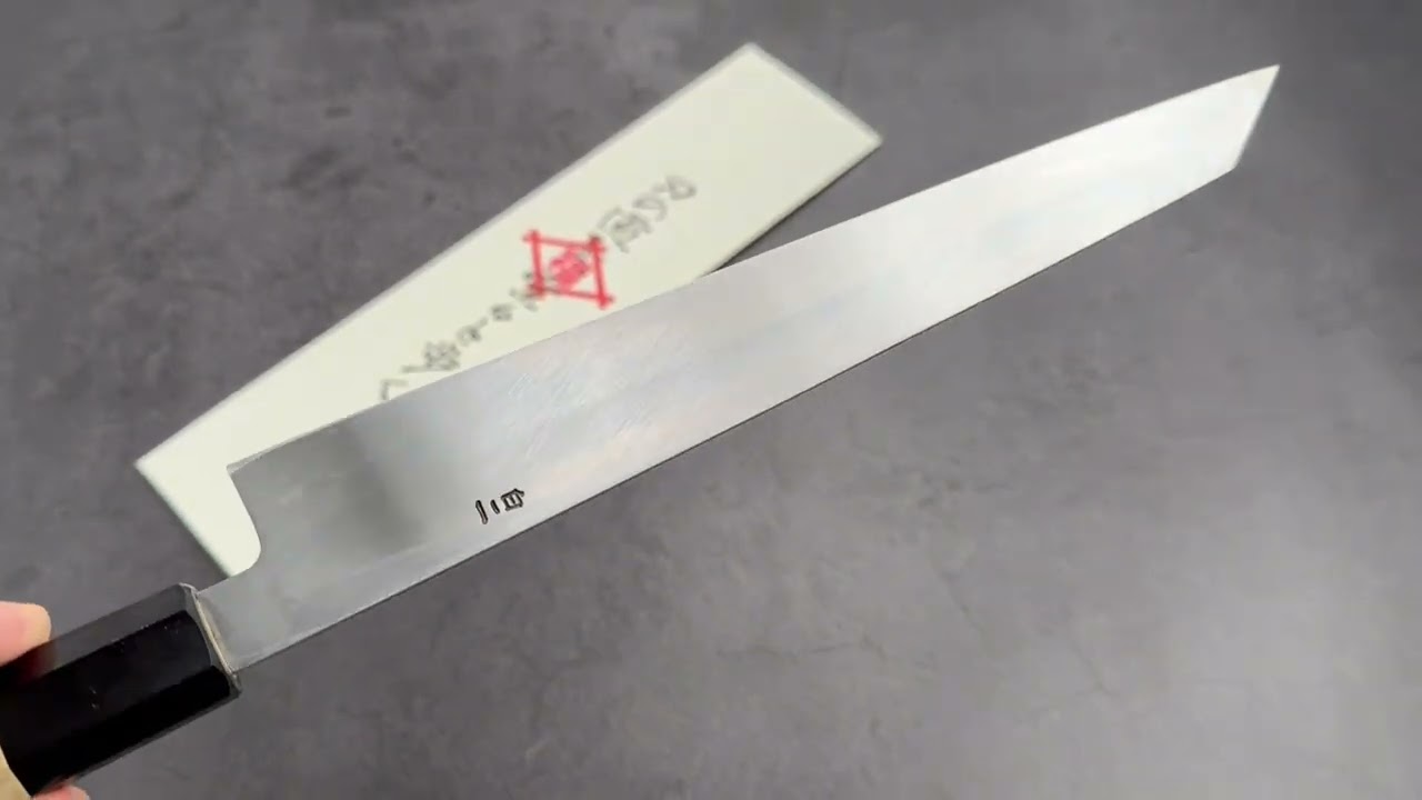 刃道x 田中義一x 野村祥太郎白二鋼切付柳刃240mm – 米玩刃物店