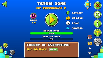 [Geometry Dash] Tetris zone (Insane ☆8) by Experience D