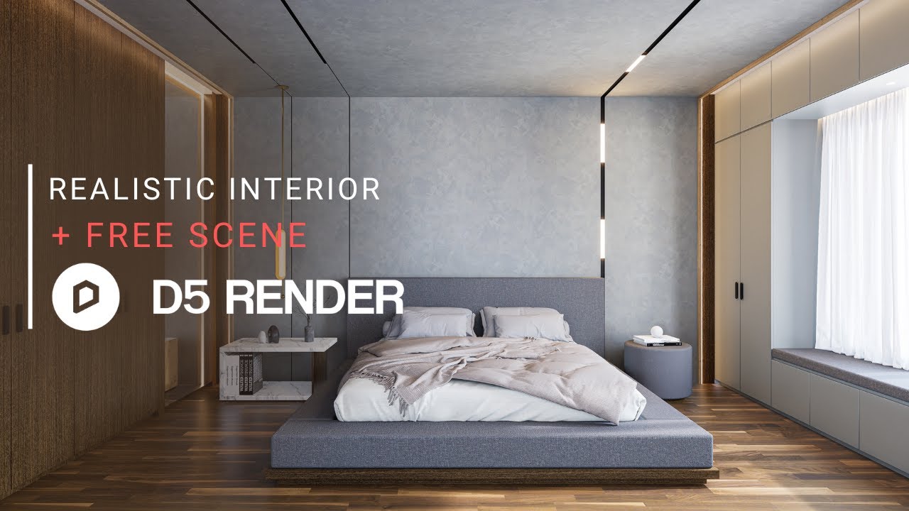 Realistic Interior Render with D5 Render | Bedroom 258 | Downloadable ...