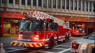 *AIRHORN* Chicago Fire Engine 42 &amp; Truck 3 responding to a fire