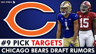 Chicago Bears Draft Targets With #9 Pick In 2024 NFL Draft