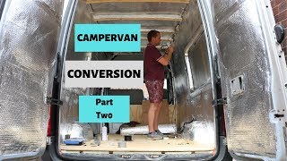 Self Build VW Crafter Campervan Conversion Timelapse | Part Two