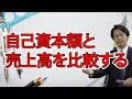 【財務における一つの「目安」とは？】自己資本額と売上高を比較する