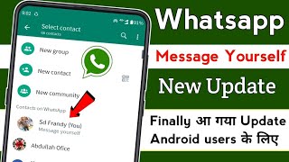 WhatsApp Gb Messenger Yourself WhatsApp Trick 2023 screenshot 2