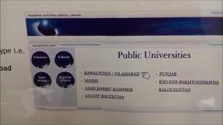 HEC Digital Library Demo? How to Access HEC Digital Library and its HEC library Resources