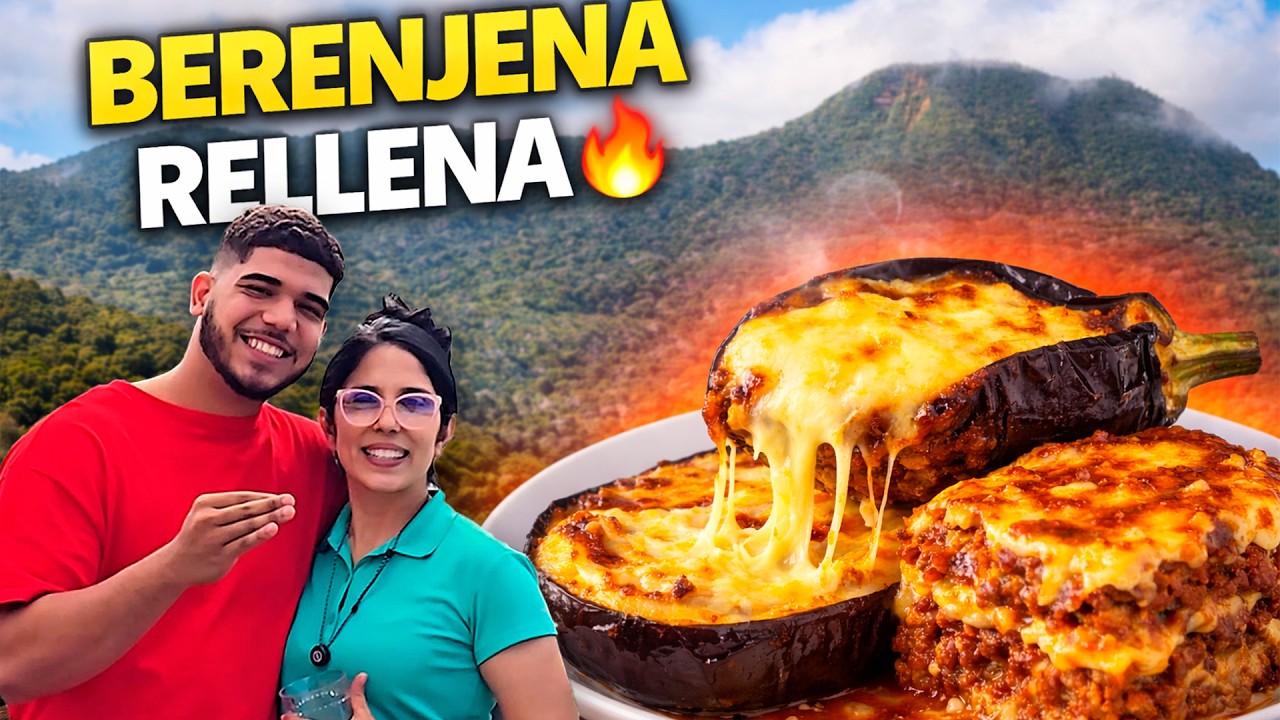 BERENJENA RELLENA de Carne y Queso al Horno 🍆🔥 | Cocinando en Familia