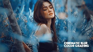 Cinematic Soft Blue Color Grading Photoshop Tutorial screenshot 5