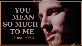 Bruce Springsteen - You Mean So Much To Me (RARE live 1973)