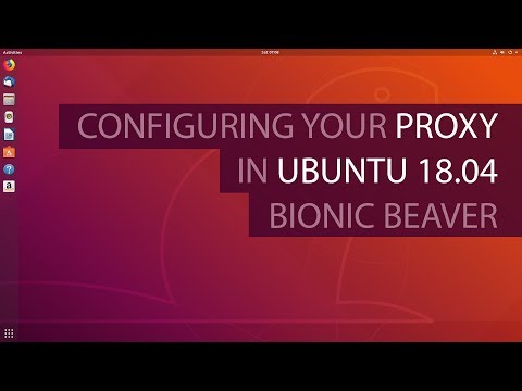 Configuring the Proxy in Ubuntu 18.04 Bionic Beaver
