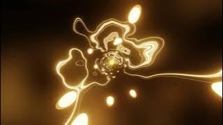 VJ LOOP NEON Golden Yellow Metallic Tunnel Abstract Background Video Simple Lines Pattern 4k