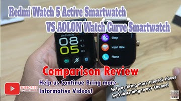 Redmi Watch 5 Active Smartwatch VS AOLON Watch Curve Smartwatch - Comparison Review