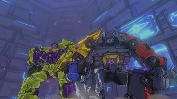 TRANSFORMERS: Devastation Optimus Prime vs Menasor and Devastator