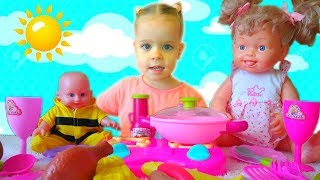 Видео для детей Кукла ЛОЛ готовит на розовой кухне Куклы устроили розовый пикник ВГуВИКИ Видео для детей Кукла ЛОЛ готовит на розовой кухне Куклы устроили розовый пикник ВГуВИКИ
