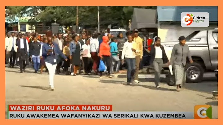 Waziri wa utumishi wa umma Geoffrey Ruku afanya ziara ya ghafla katika afisi za makao makuu