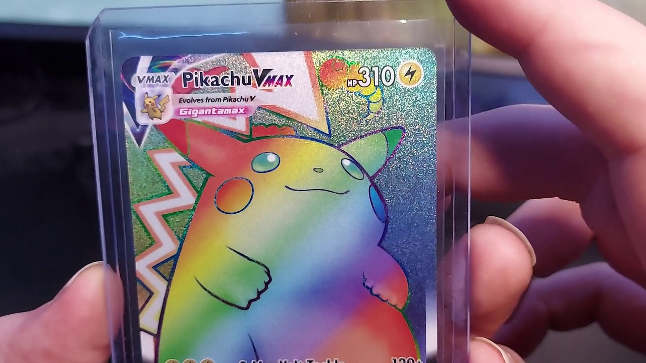 I Bought A Rainbow Pikachu Yall Think It S A Psa 10 Best Centering I Ve Seen Youtube